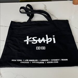 Ksubi Black and White Logo Tote